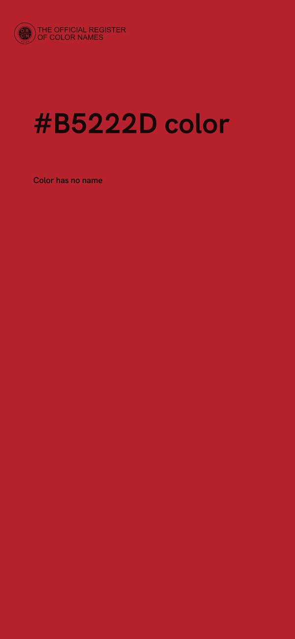 #B5222D color image