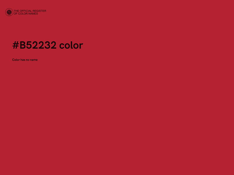 #B52232 color image