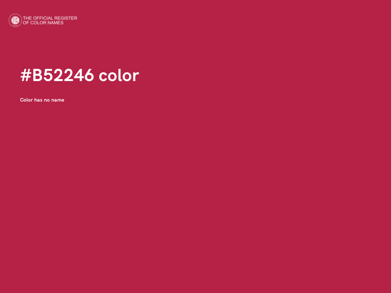 #B52246 color image