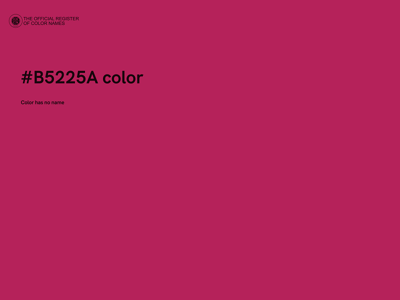 #B5225A color image