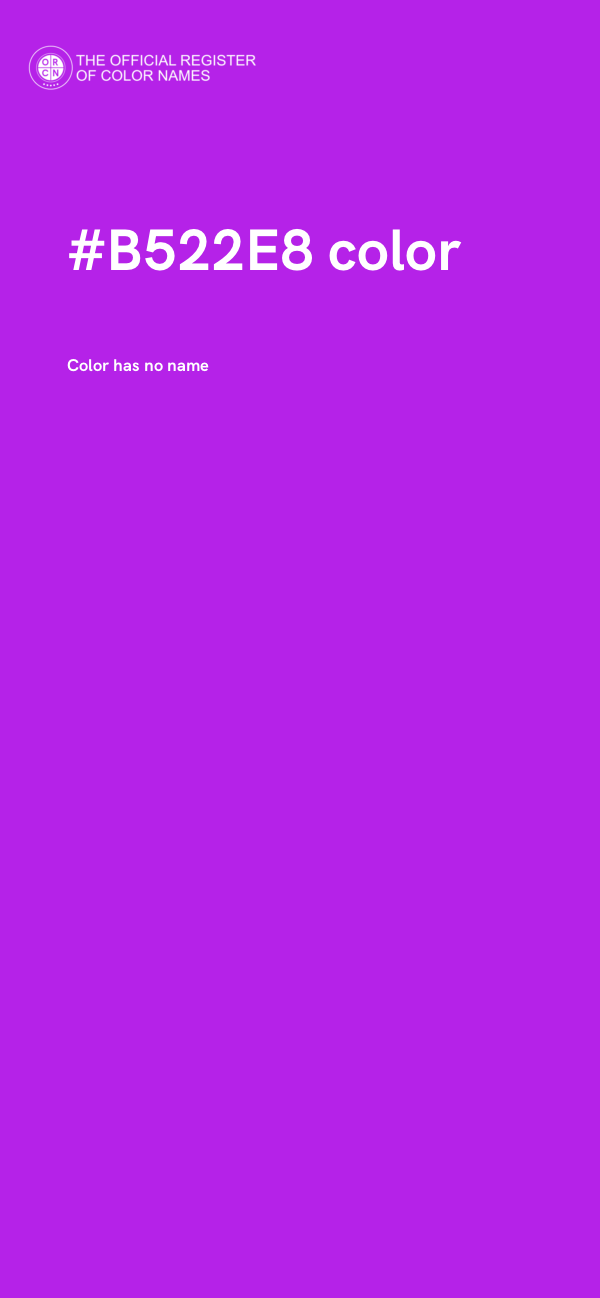 #B522E8 color image