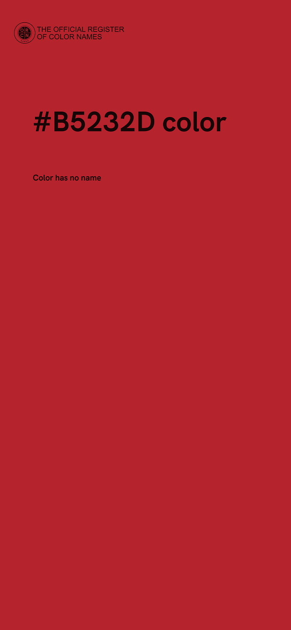 #B5232D color image