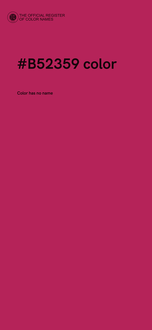 #B52359 color image