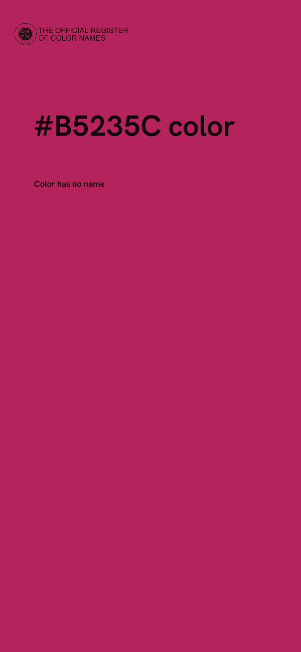 #B5235C color image