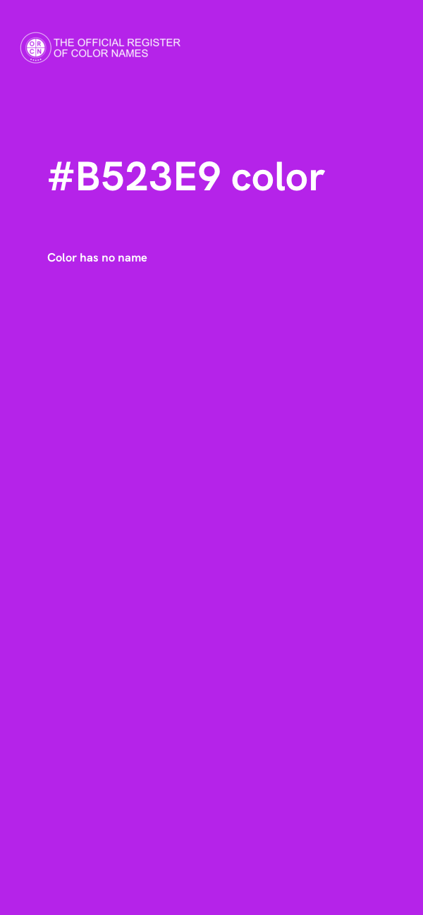 #B523E9 color image