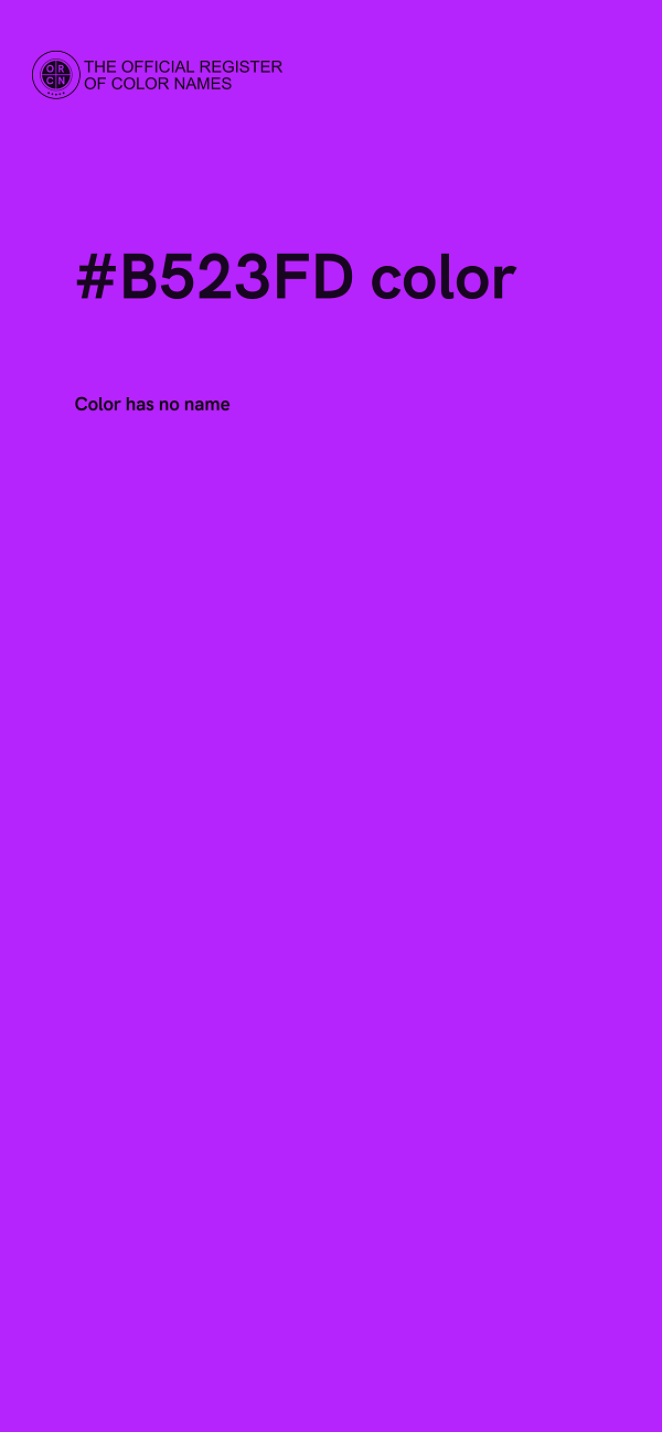 #B523FD color image
