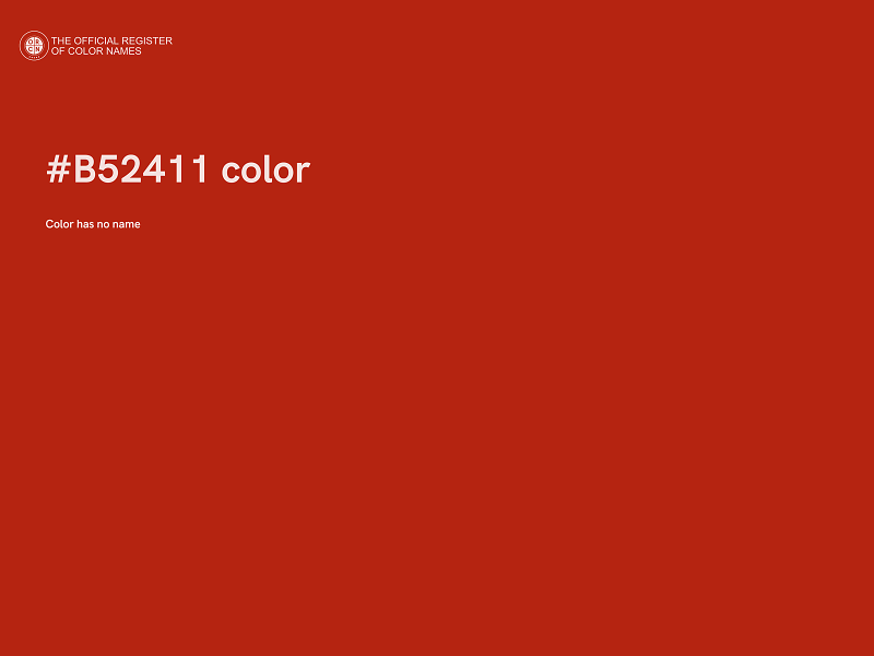 #B52411 color image