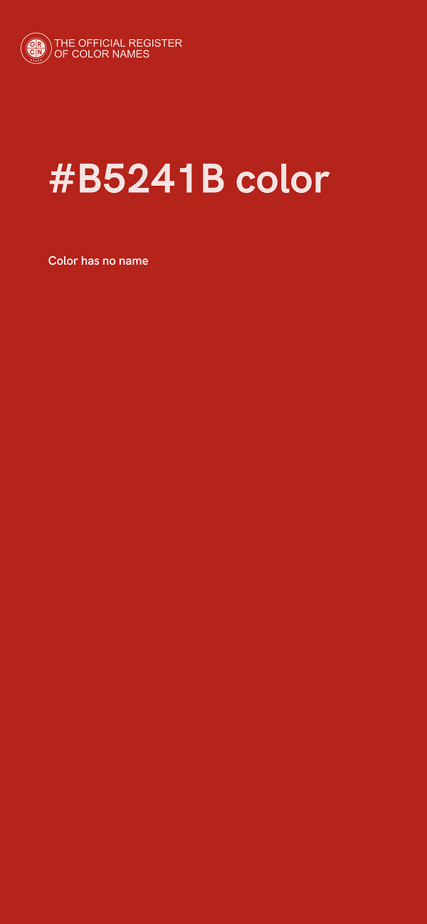 #B5241B color image