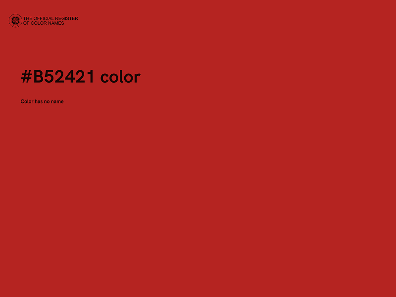 #B52421 color image