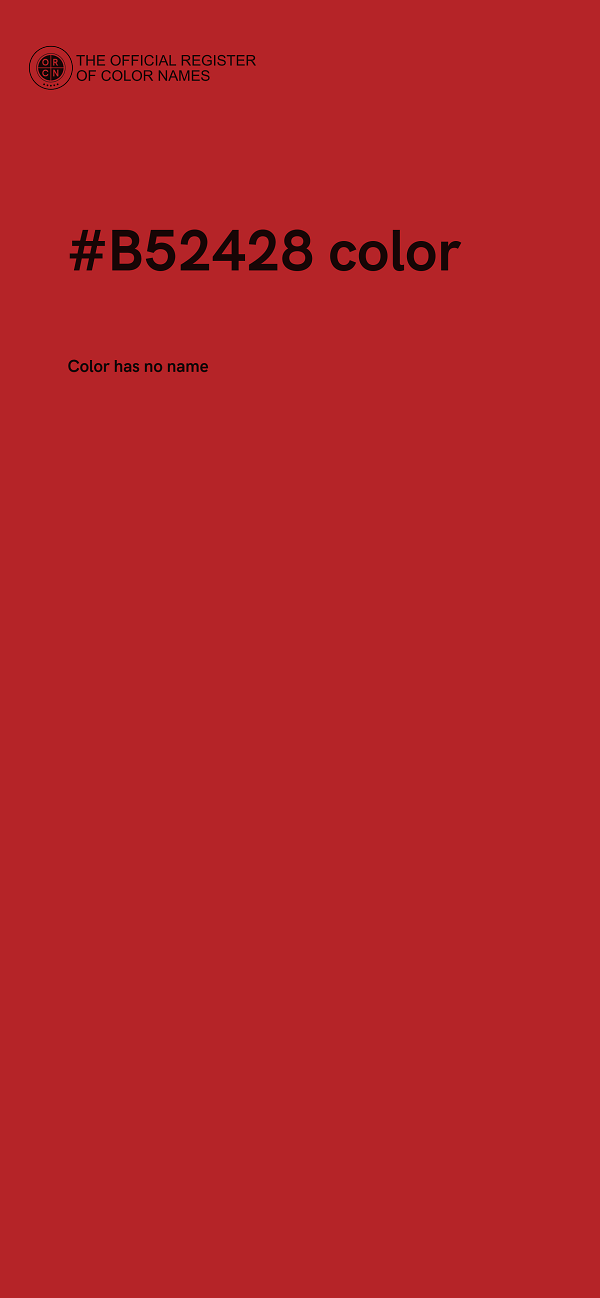 #B52428 color image