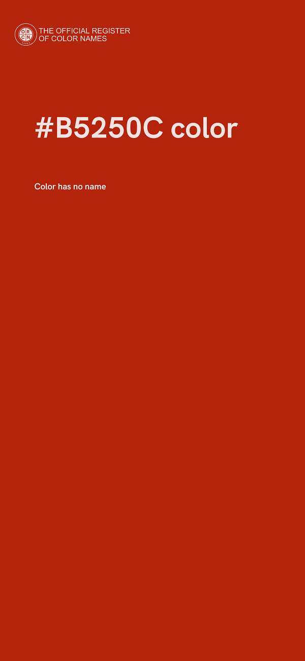 #B5250C color image
