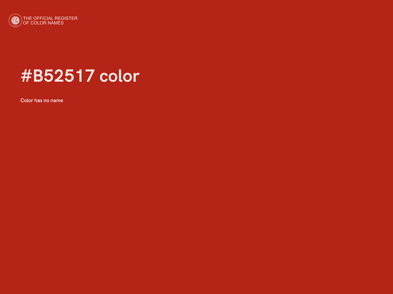 #B52517 color image