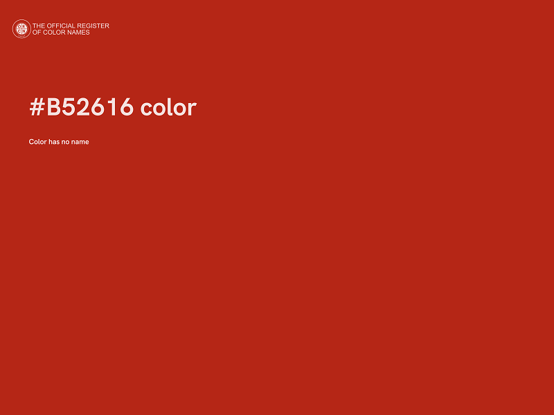 #B52616 color image