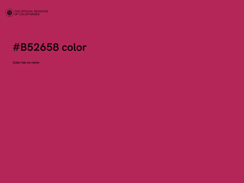 #B52658 color image