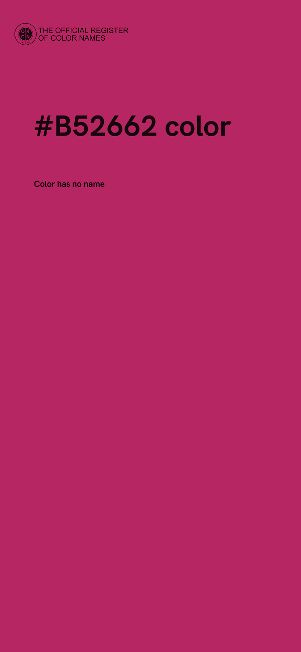 #B52662 color image