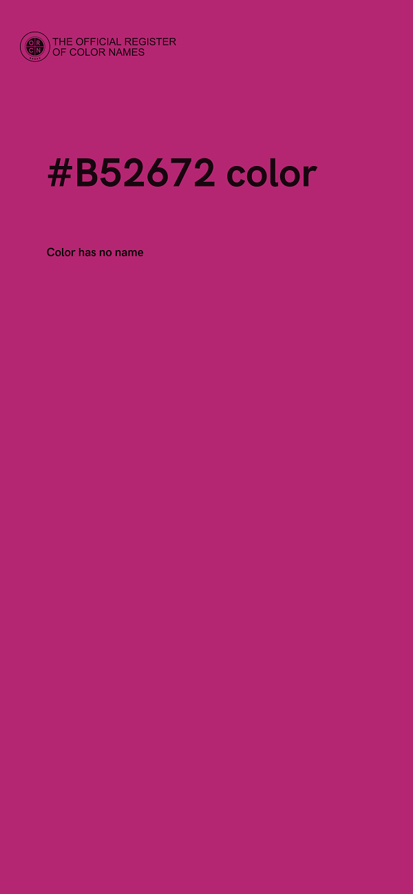 #B52672 color image