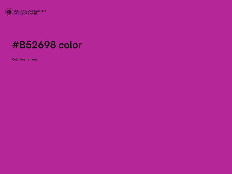 #B52698 color image