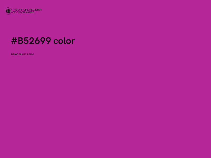 #B52699 color image