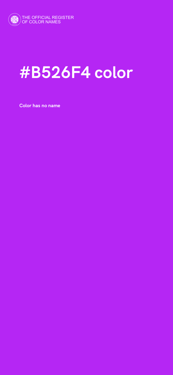 #B526F4 color image