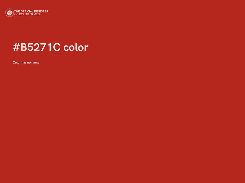 #B5271C color image