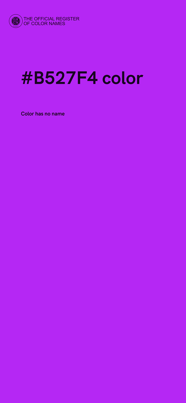 #B527F4 color image
