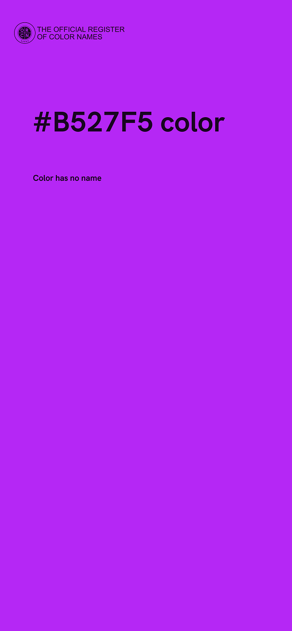 #B527F5 color image