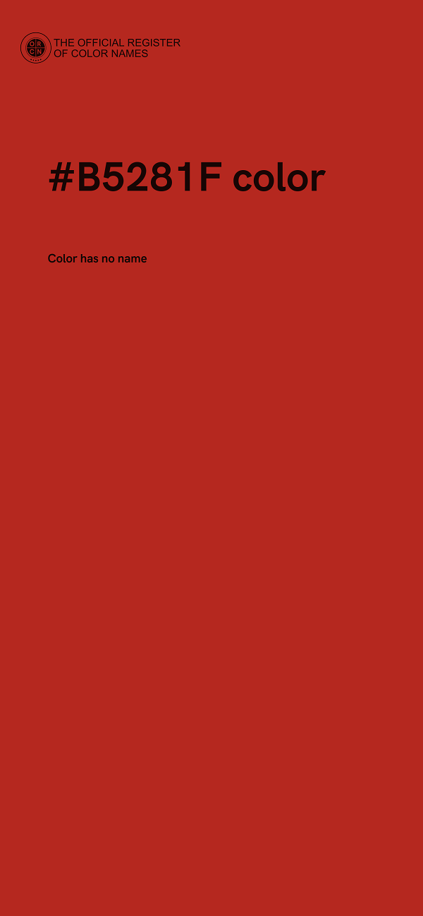 #B5281F color image
