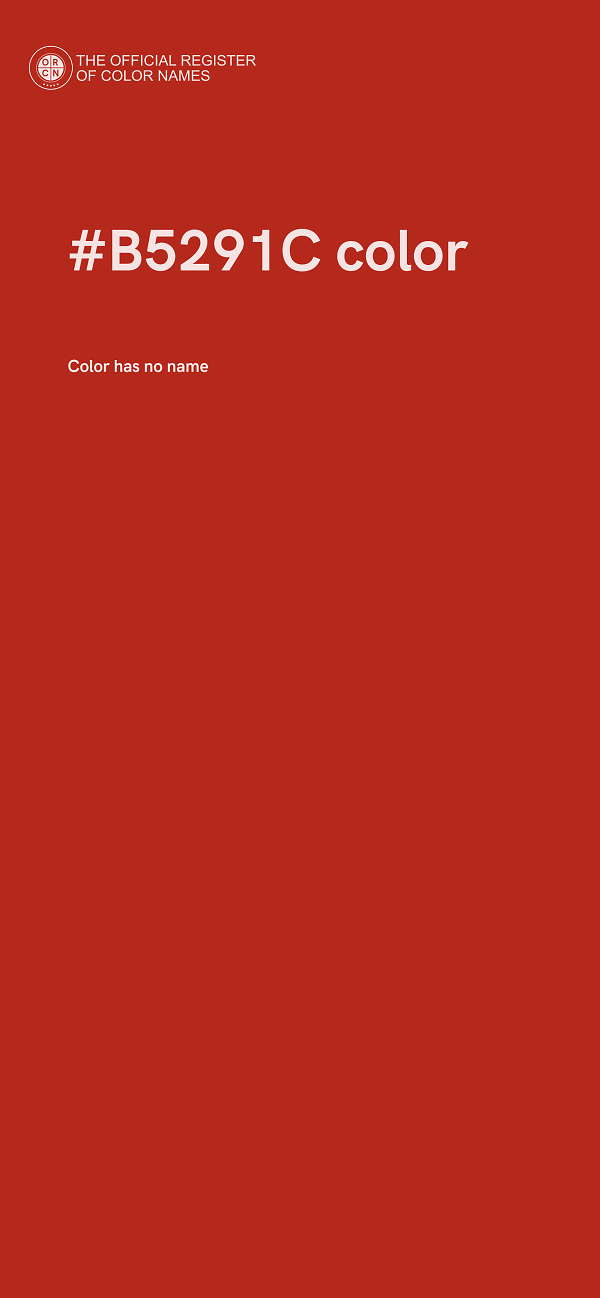 #B5291C color image