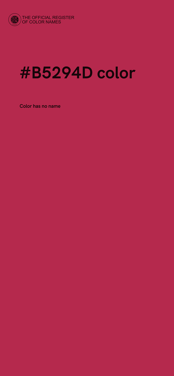 #B5294D color image