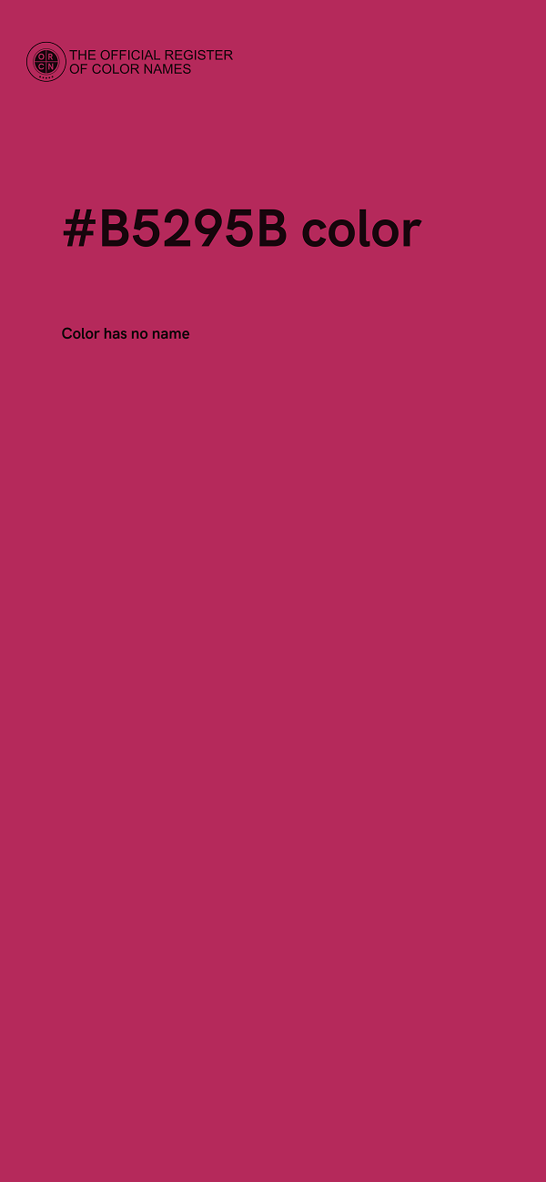 #B5295B color image