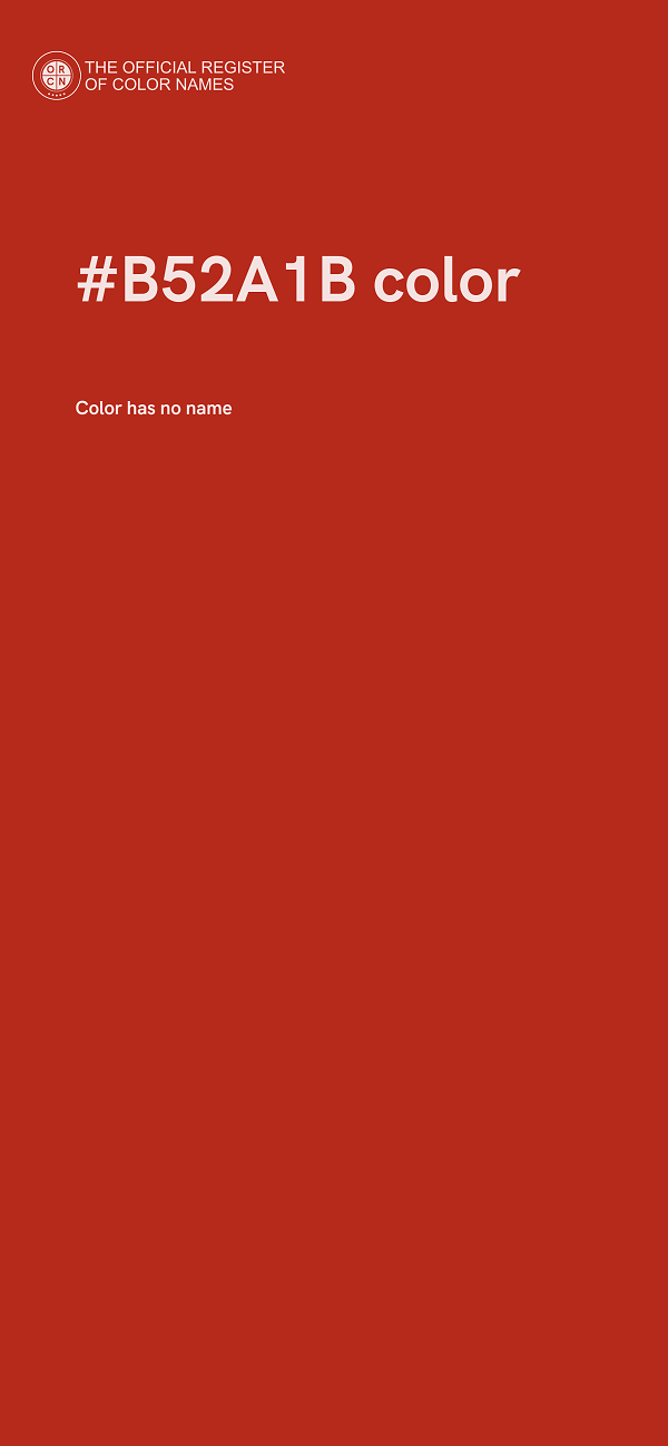 #B52A1B color image