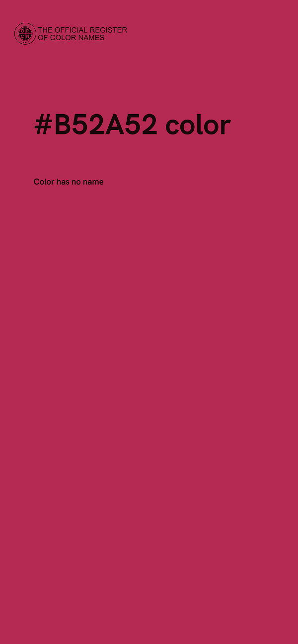 #B52A52 color image