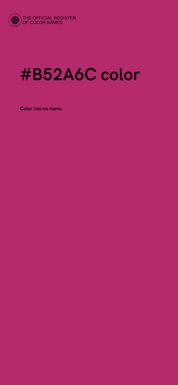 #B52A6C color image