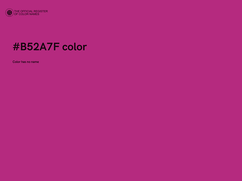 #B52A7F color image