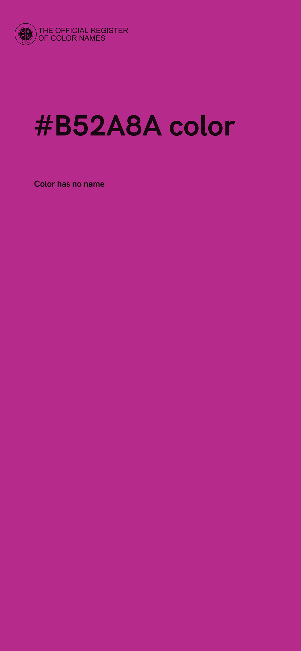 #B52A8A color image