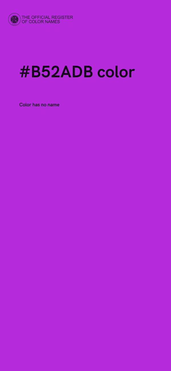 #B52ADB color image