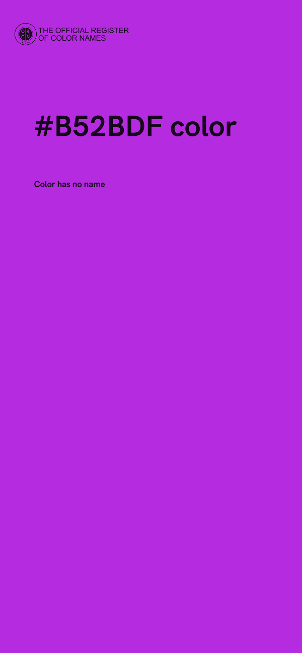 #B52BDF color image