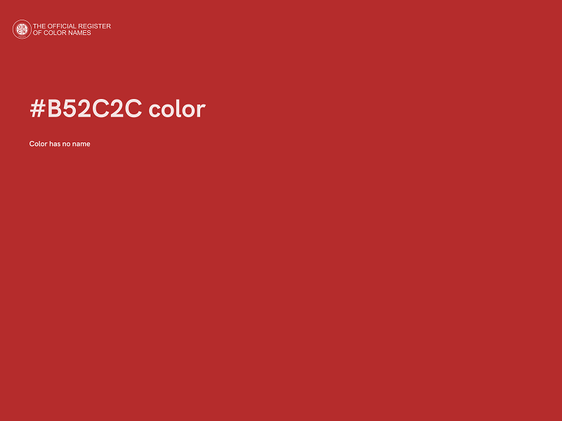 #B52C2C color image