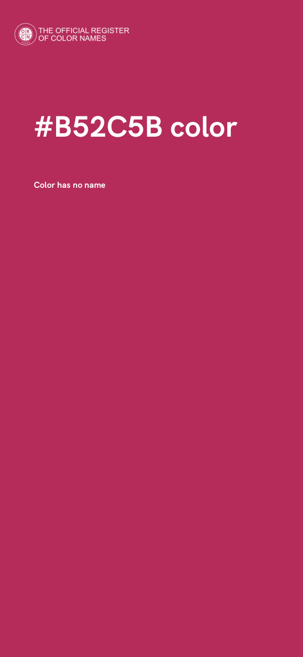 #B52C5B color image