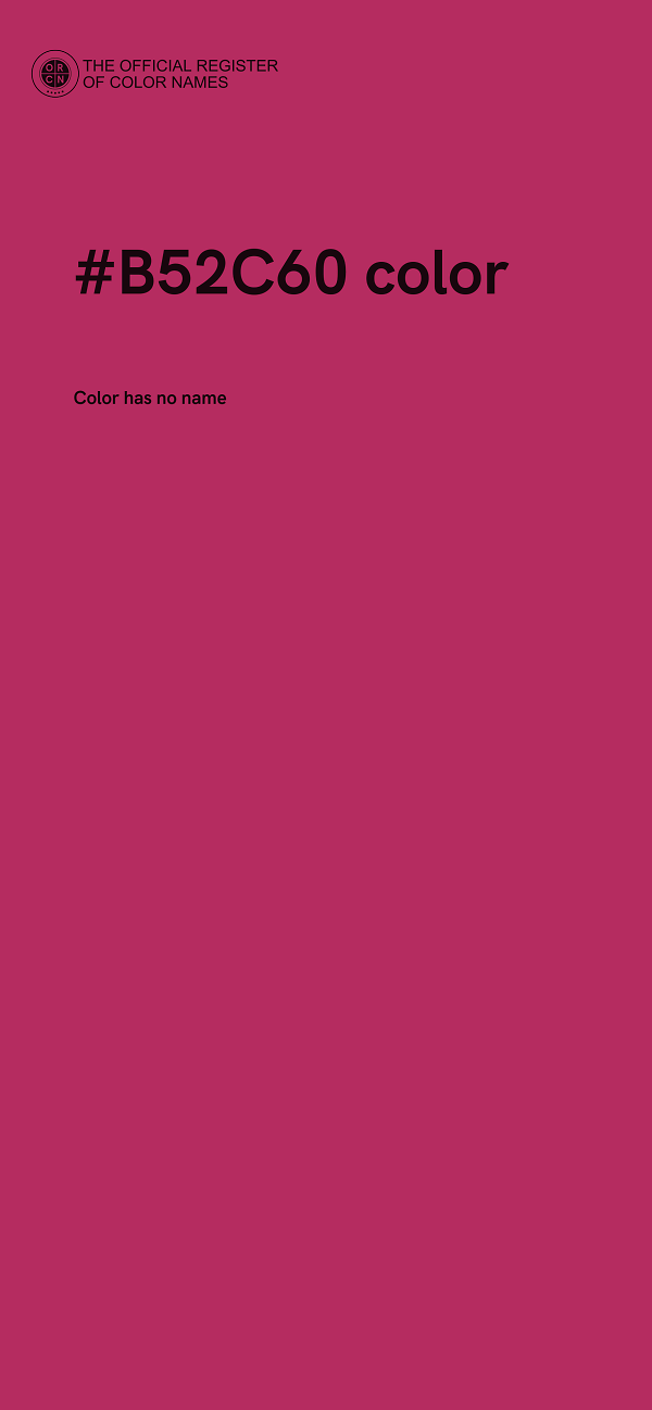 #B52C60 color image