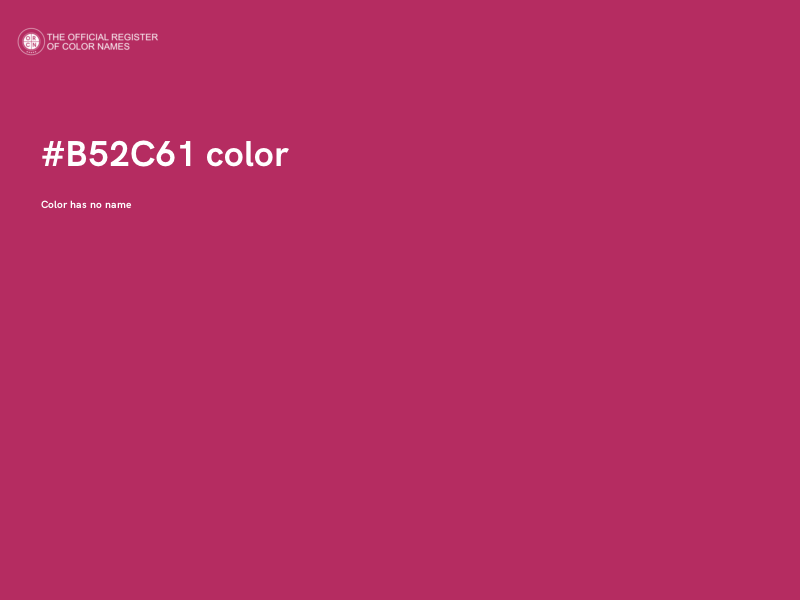 #B52C61 color image