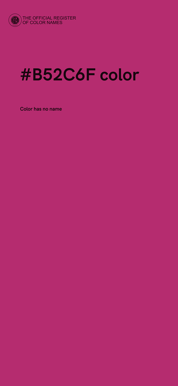 #B52C6F color image
