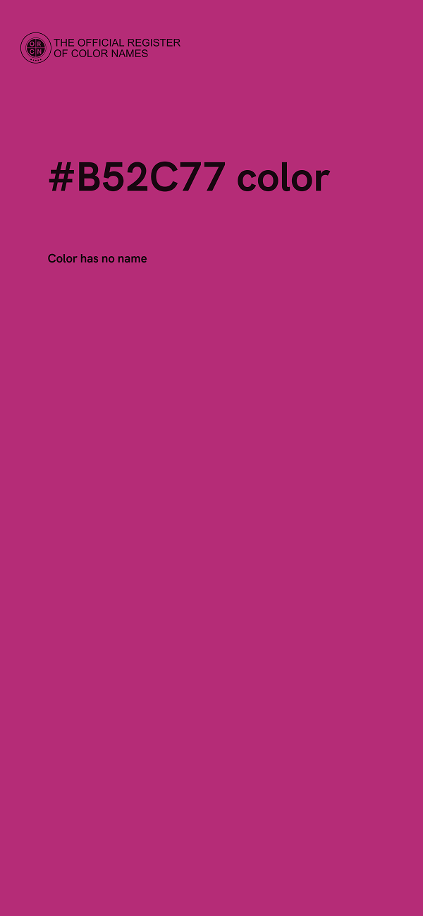 #B52C77 color image