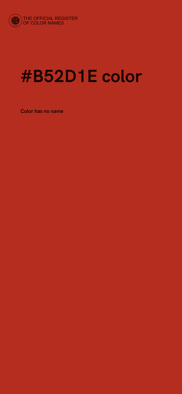 #B52D1E color image