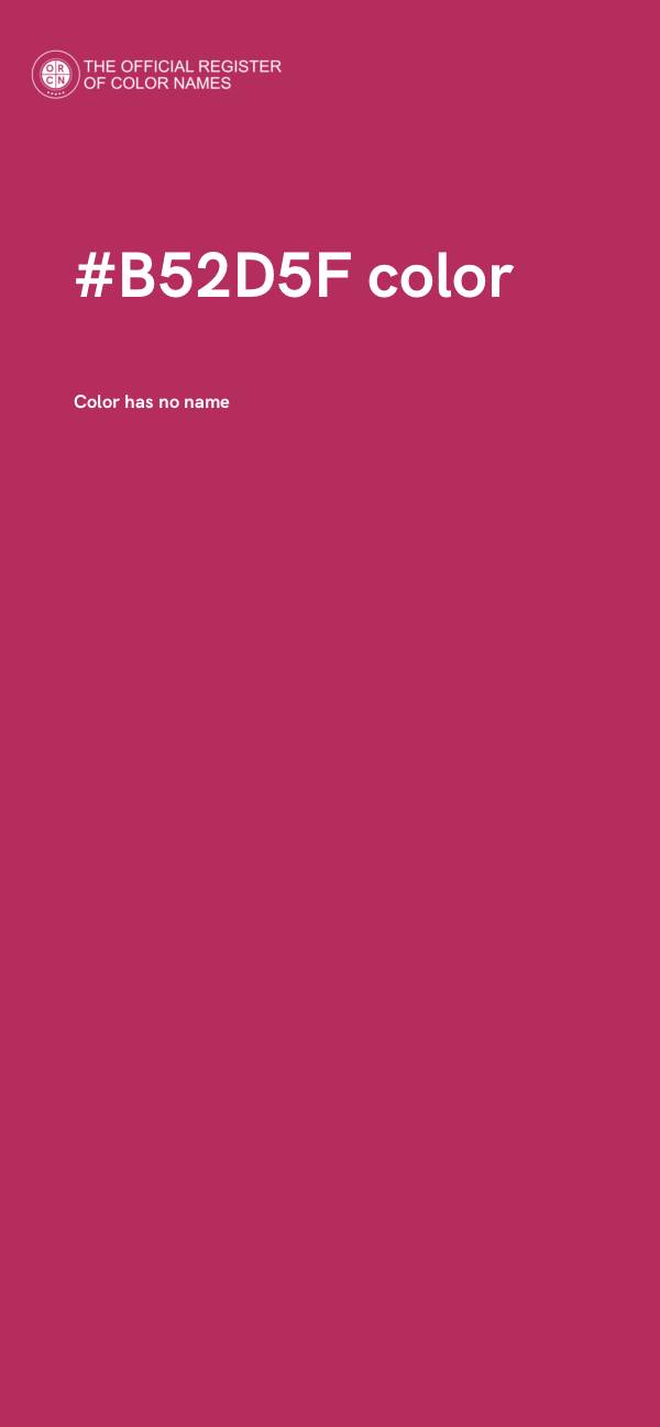 #B52D5F color image