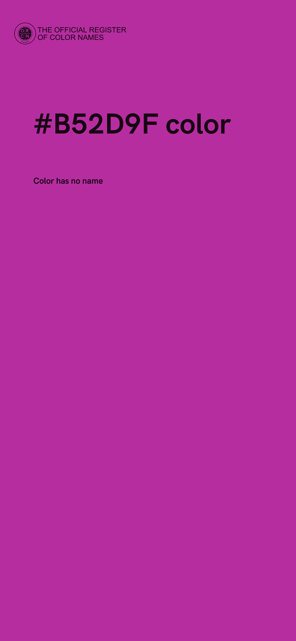 #B52D9F color image