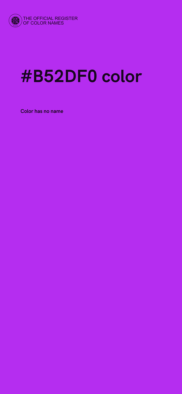#B52DF0 color image