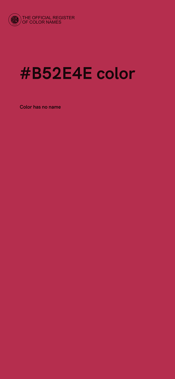 #B52E4E color image