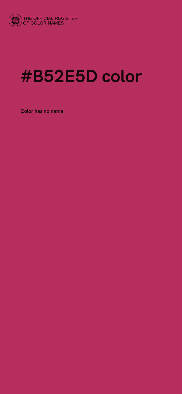 #B52E5D color image