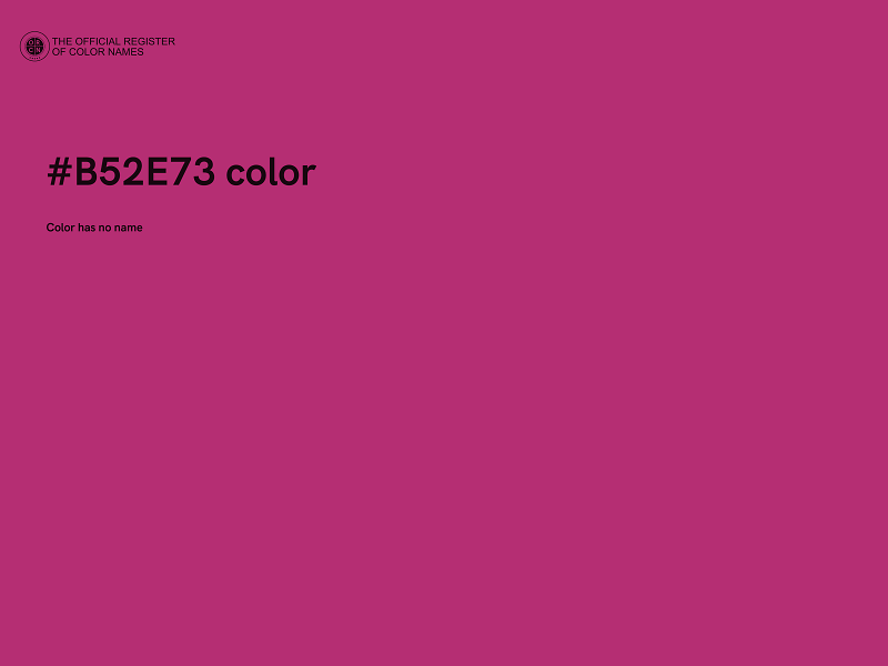 #B52E73 color image
